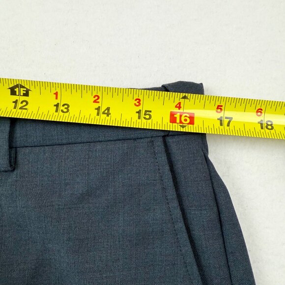 Haggar Men's Classic Fit Flat Front Navy Blue Dress Pants Sz 34X30 Comfort Waist - Picture 7 of 10